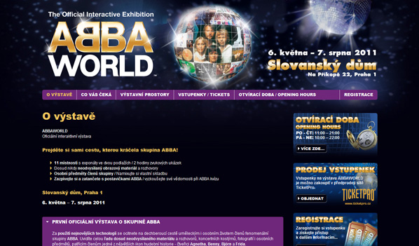 ABBAWORLD - Interaktivní mezinárodní výstava